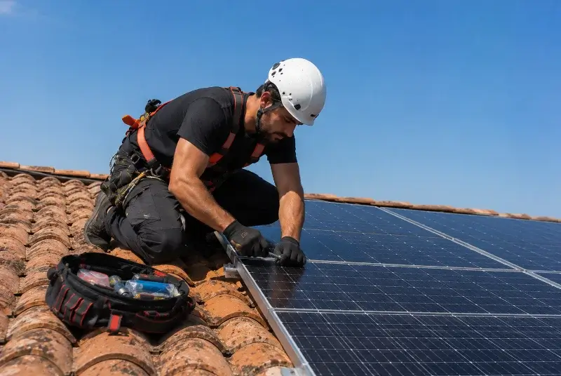 Maintenance et monitoring de panneaux solaires à Mesnil-Roc'h