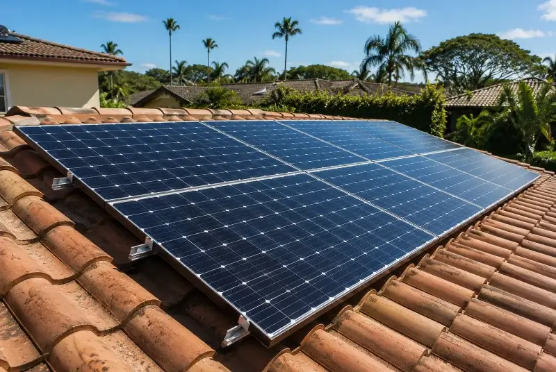 Installation de panneaux solaires à Mesnil-Roc'h